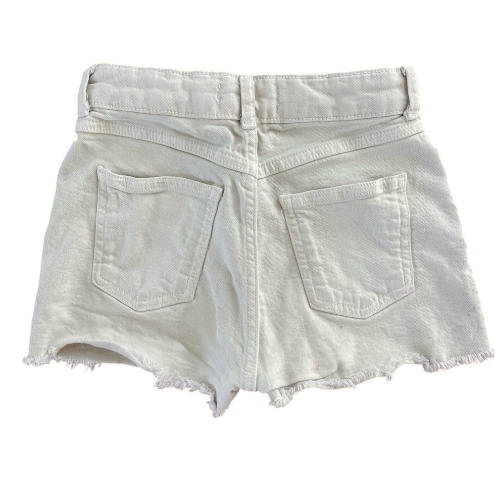 Zara Kids Off White Denim Jean Shorts Size 10 Kids - Picture 2 of 7